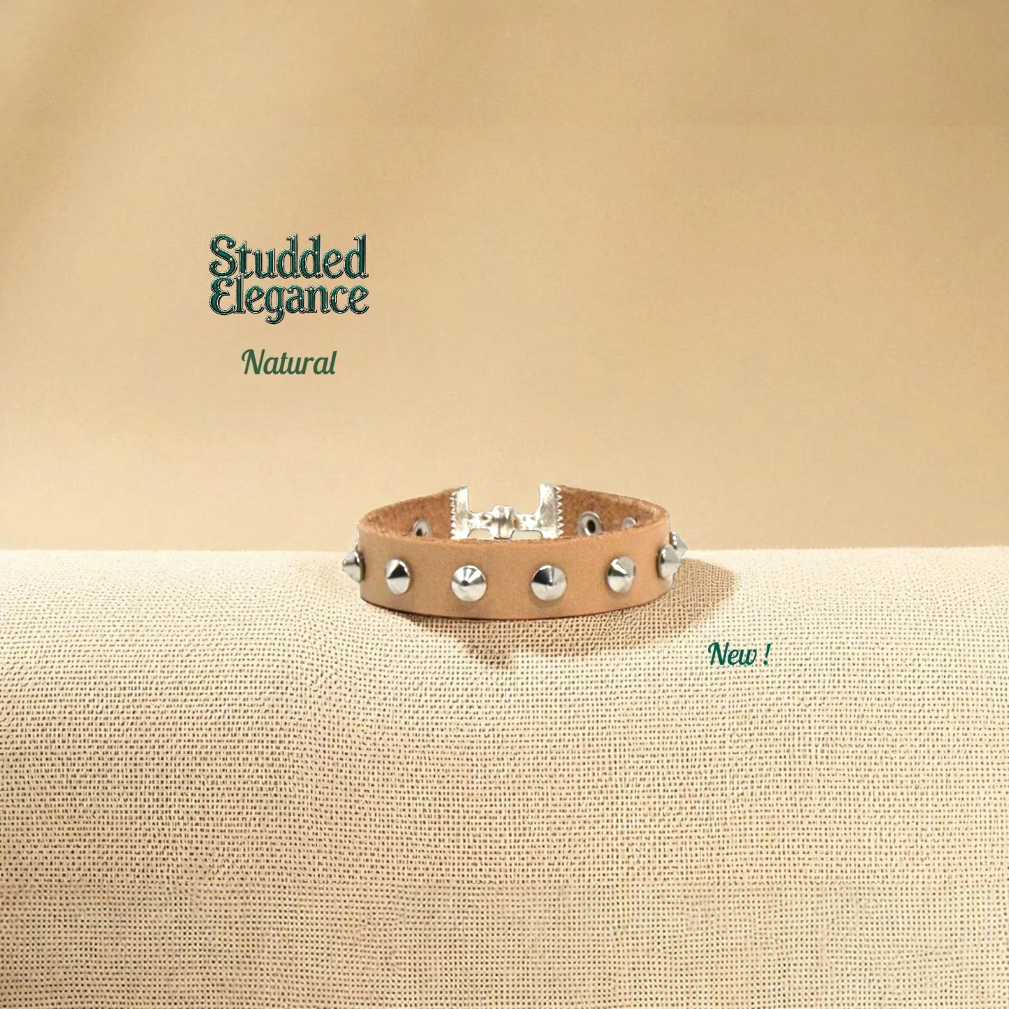 Studded Elegance Leather Bracelets
