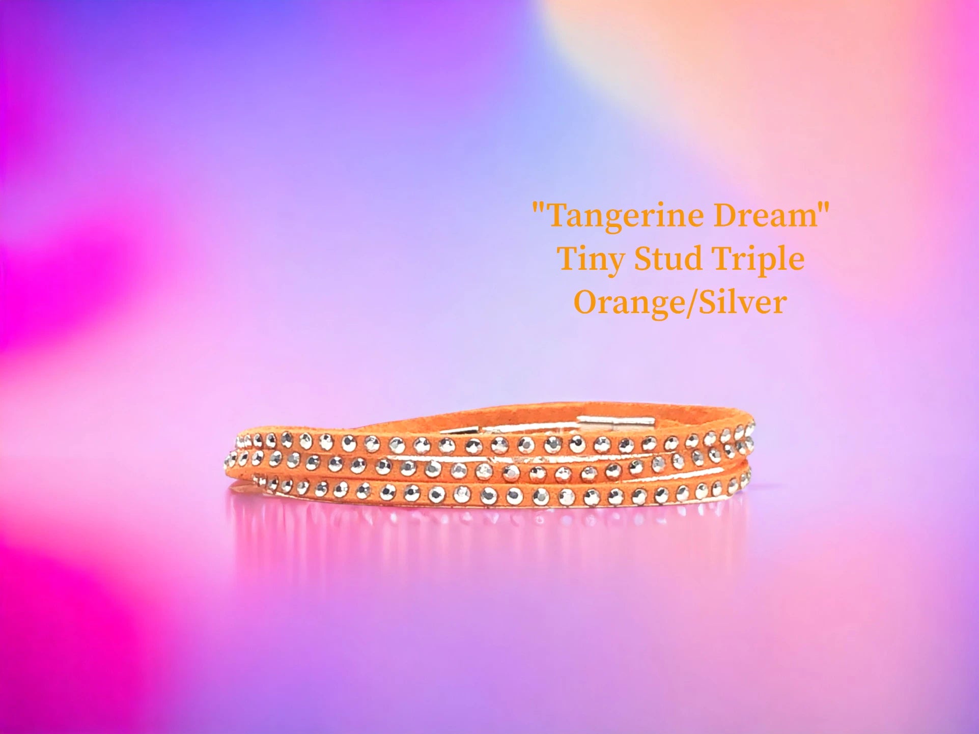 Tangerine Dream Tiny Silver Stud triple Wrap. $16.99