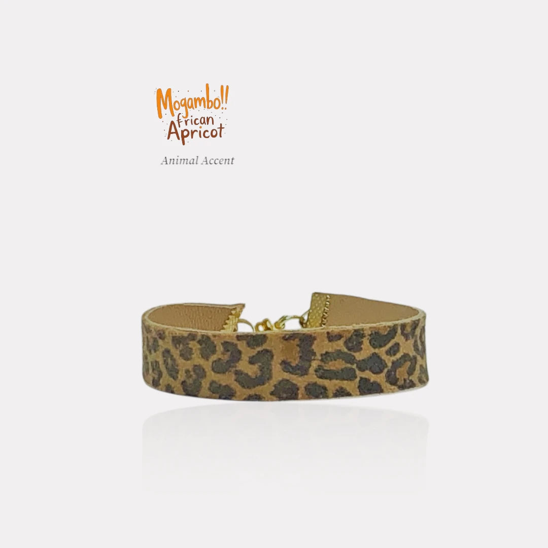 African Beads- Mogambo Bracelets – Handmade Boho Chic Wrap Bracelet"AFRICAN APRICOT"