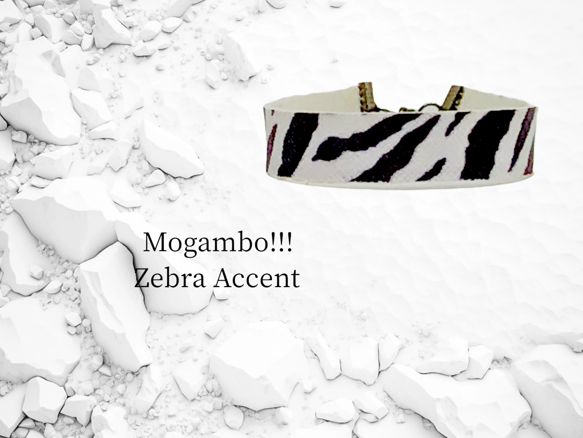 Mogambo Nu Life Zebra print animal accent