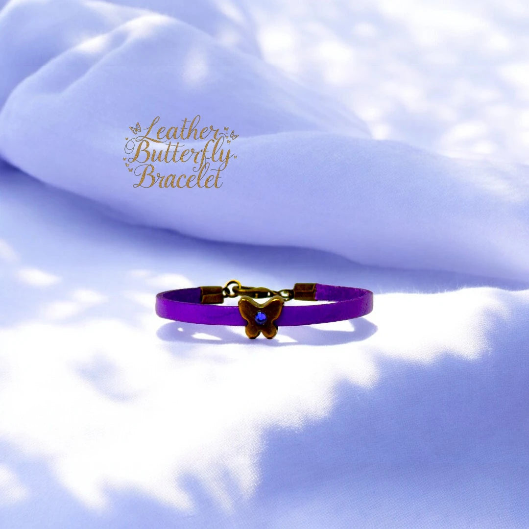 The Leather Butterfly Bracelet