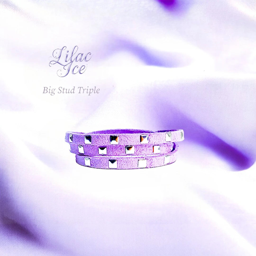 Lilac Ice Faux Suede Bracelet – Stylish and Comfortable Wrap Bracelet