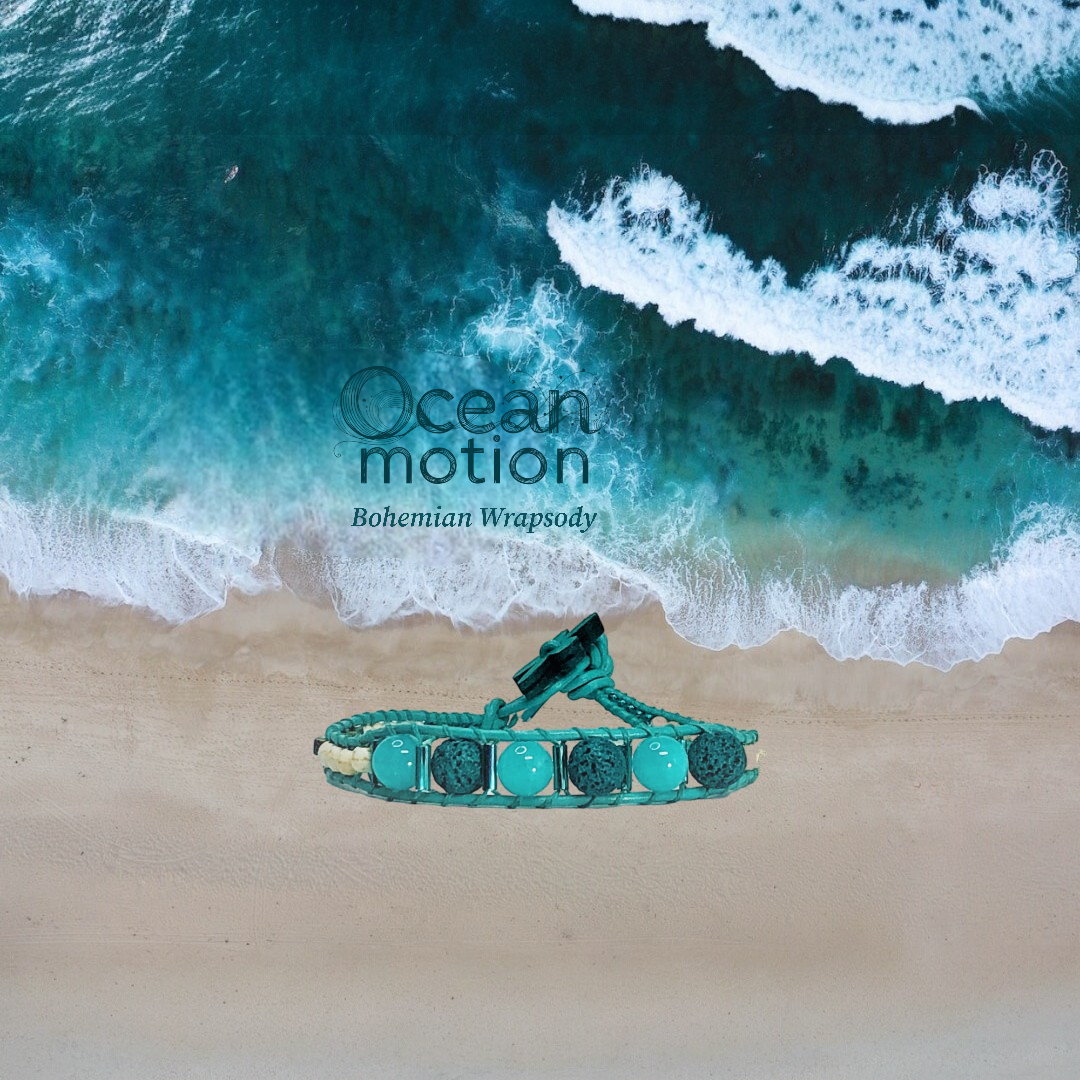 Teal Suede Ocean Motion Bracelet – Handcrafted by Creations By La Belle