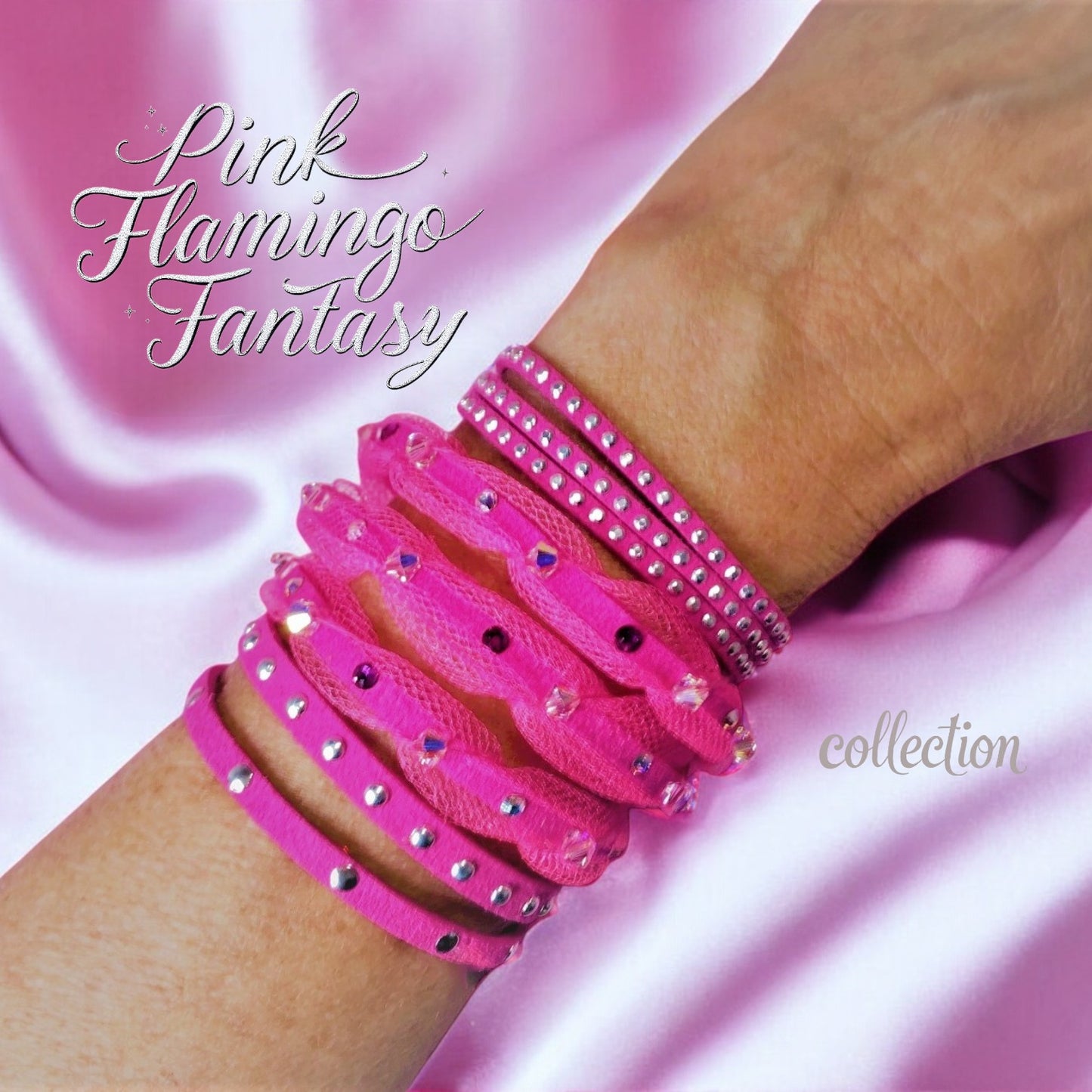 "PINK FLAMINGO FANTASY" Bracelet Collection