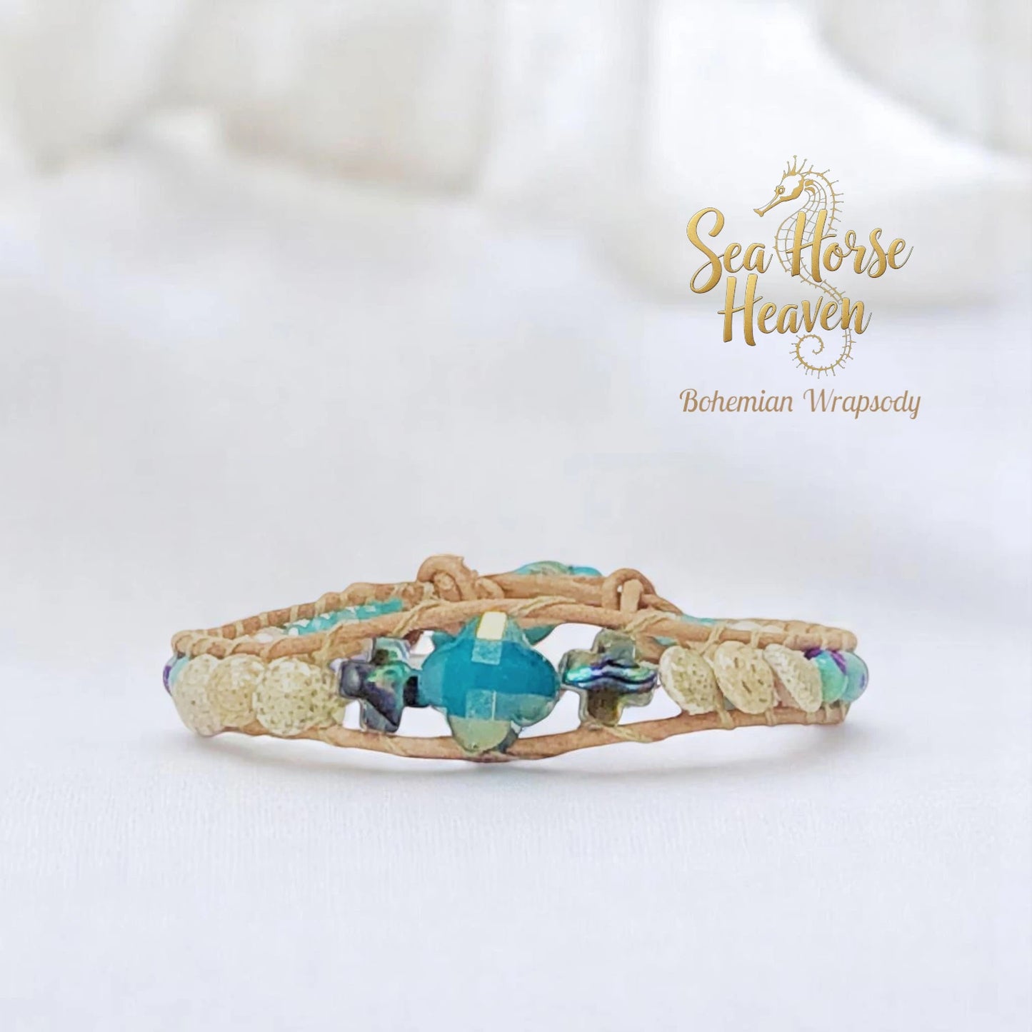 Sea Horse Heaven Suede Bracelets– Ocean-Inspired Elegance
