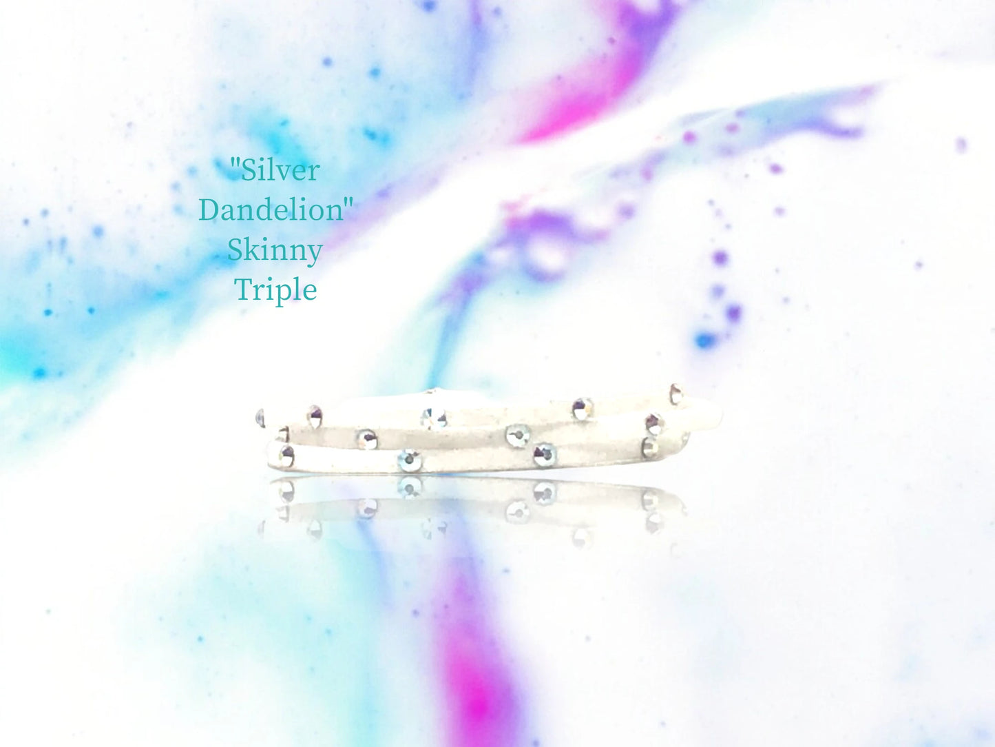 Skinny Triple w/ Austrian Crystal Studs. $20.99