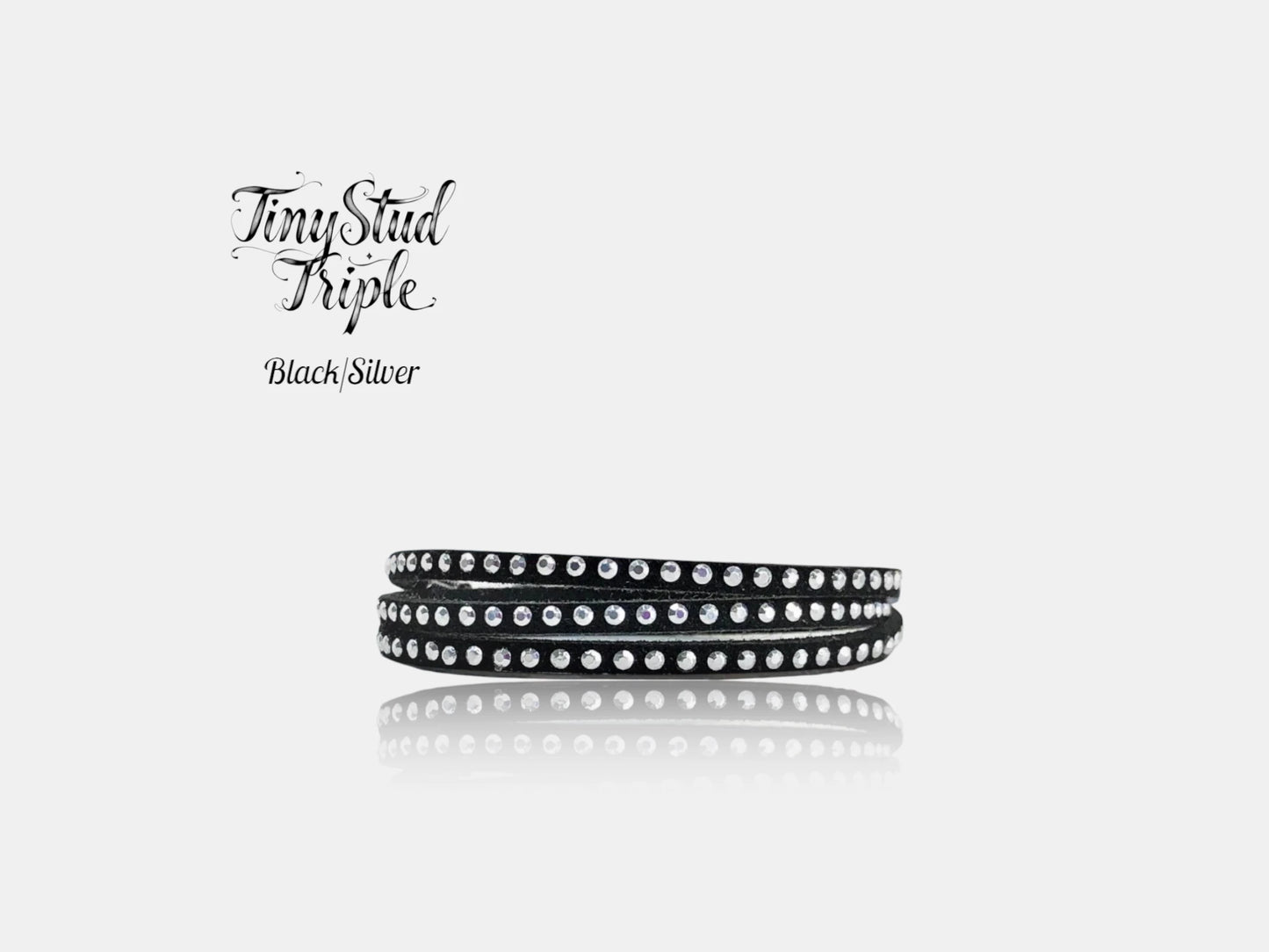 Tiny Stud Triple -Cold Colors