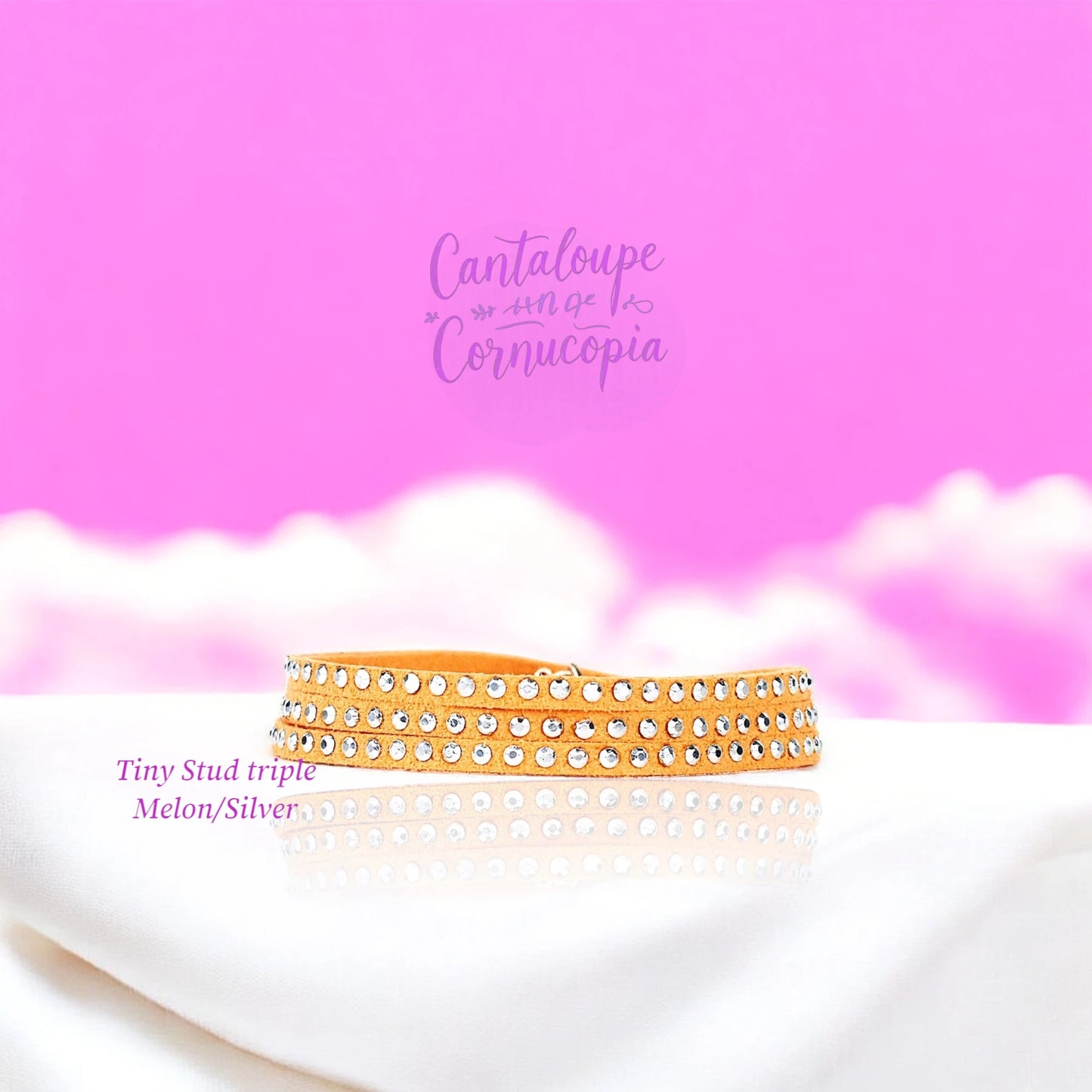 Austrian Crystal Bracelet -  "CANTALOUPE CORNUCOPIA"