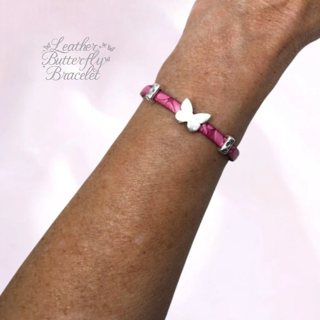 The Leather Butterfly Bracelet