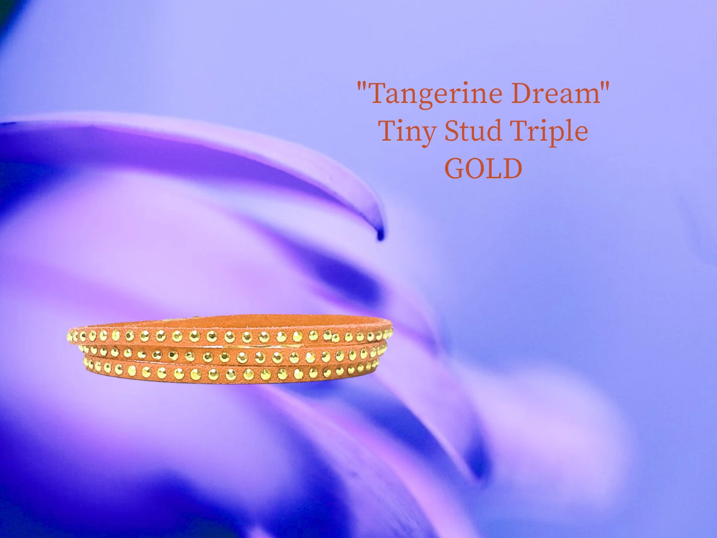 Tangerine Dream Tiny Gold Stud triple Wrap. $16.99