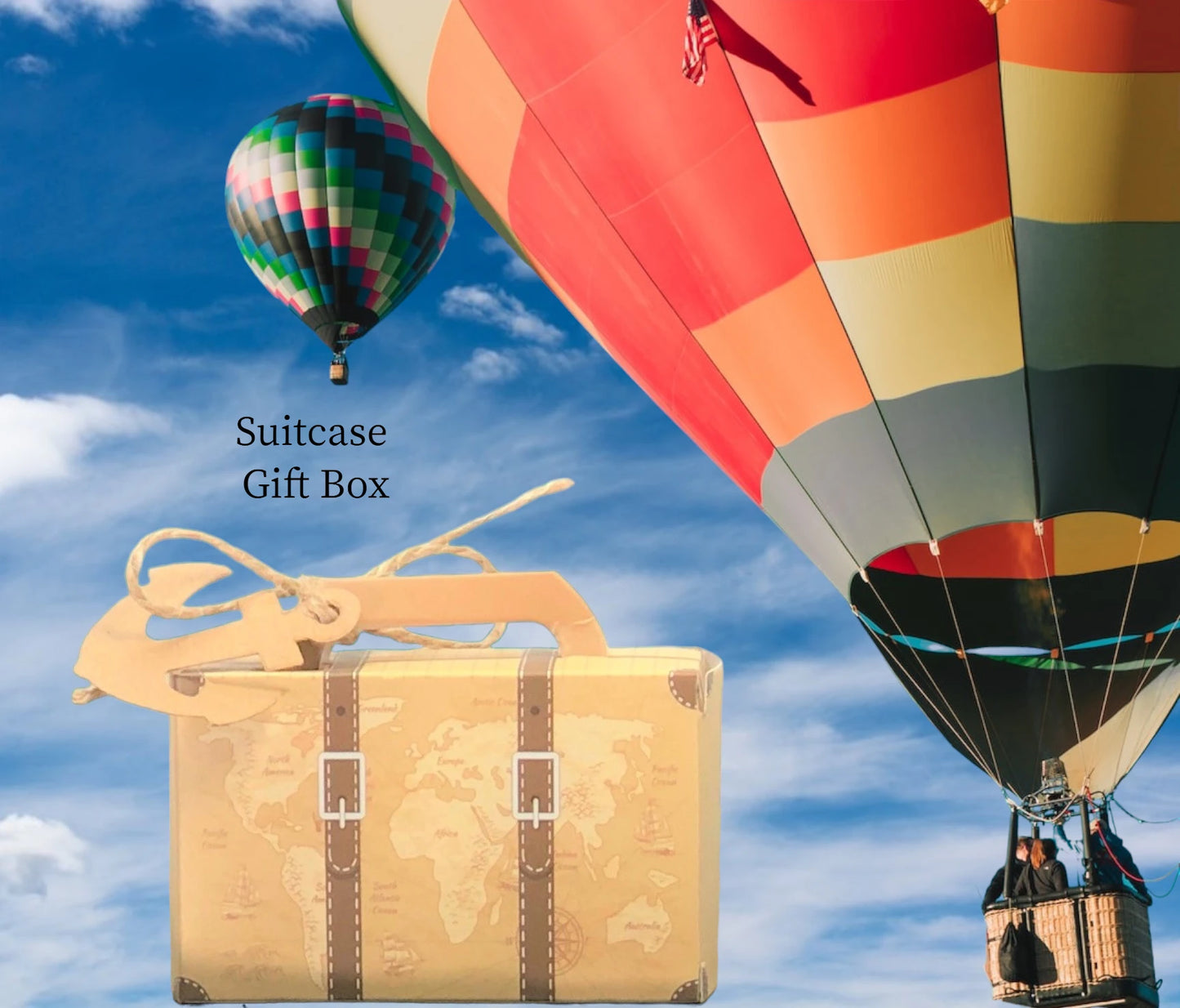 Suitcase gift box-Ideal for going away presents! $2.50