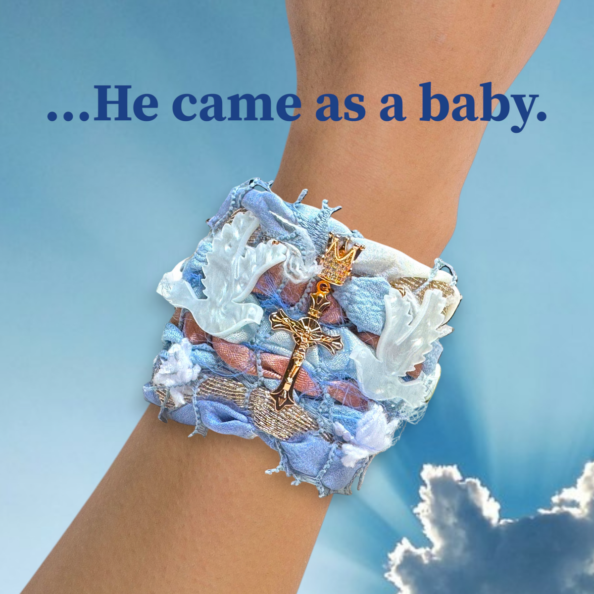 The Dove of Bethlehem — Spirit of Christmas Whispering Wind Cuff