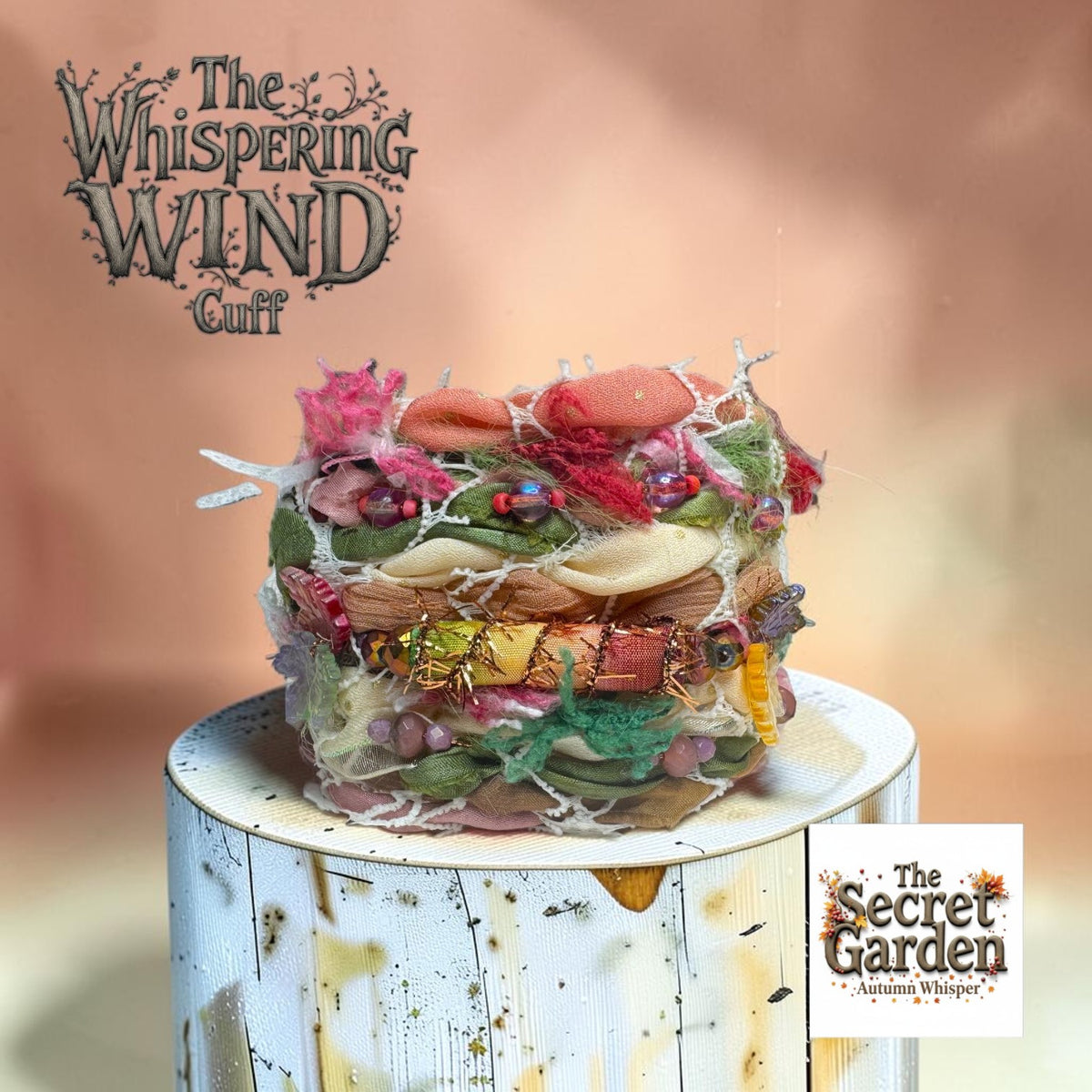 Whispering Wind Cuff --Secret Garden  "Autumn Whisper"