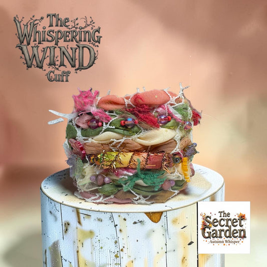 Whispering Wind Cuff --Secret Garden  "Autumn Whisper"
