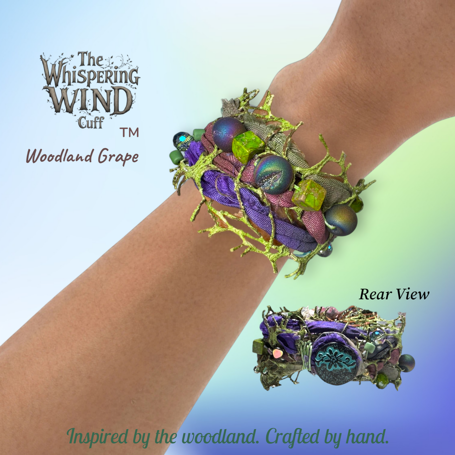 Whispering Wind Cuff "Woodland Grape"