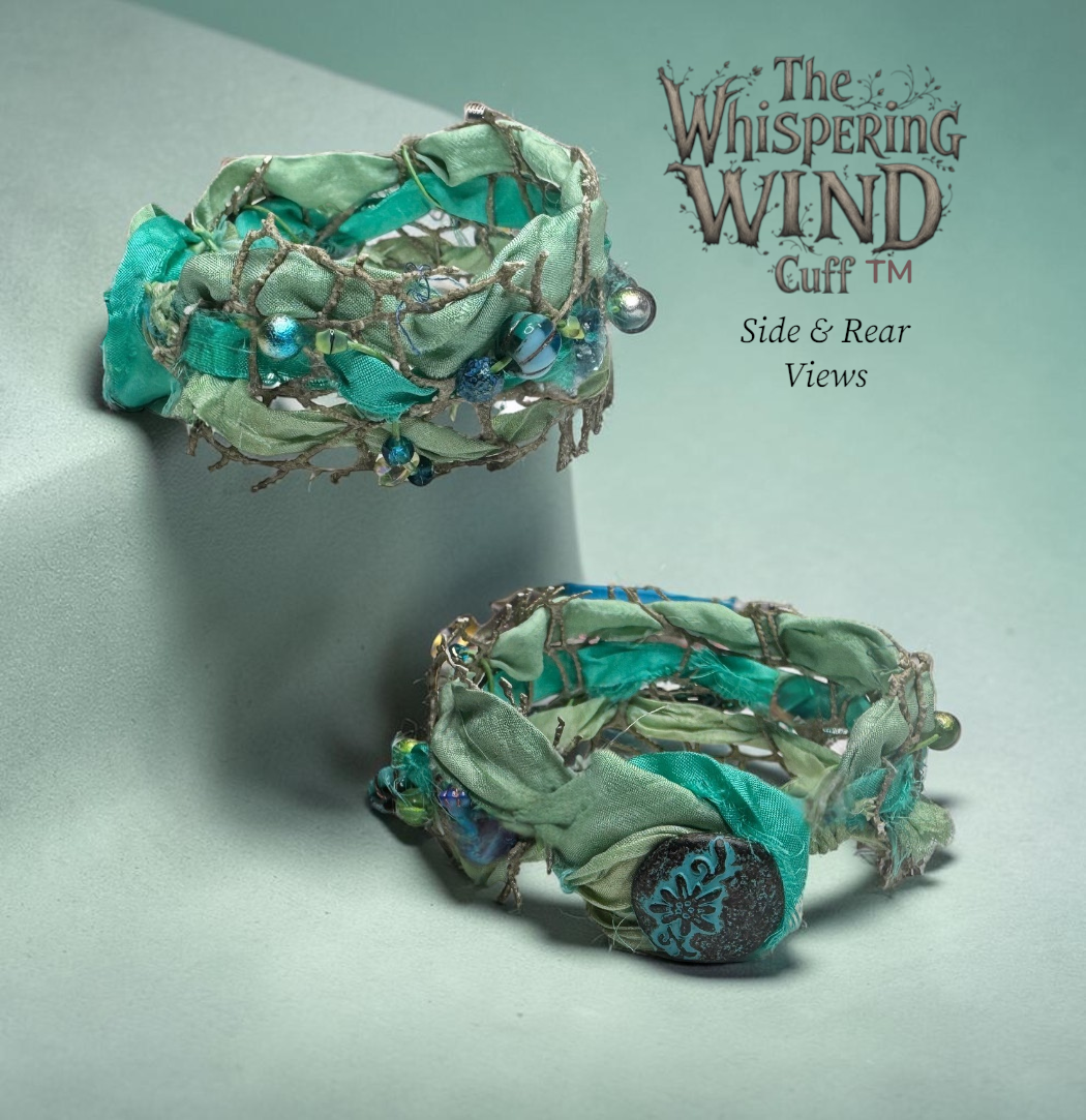 Whispering Wind Cuff-Sea Foam