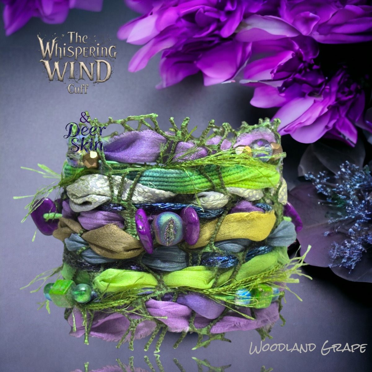 Whispering Wind Cuff "Woodland Grape"