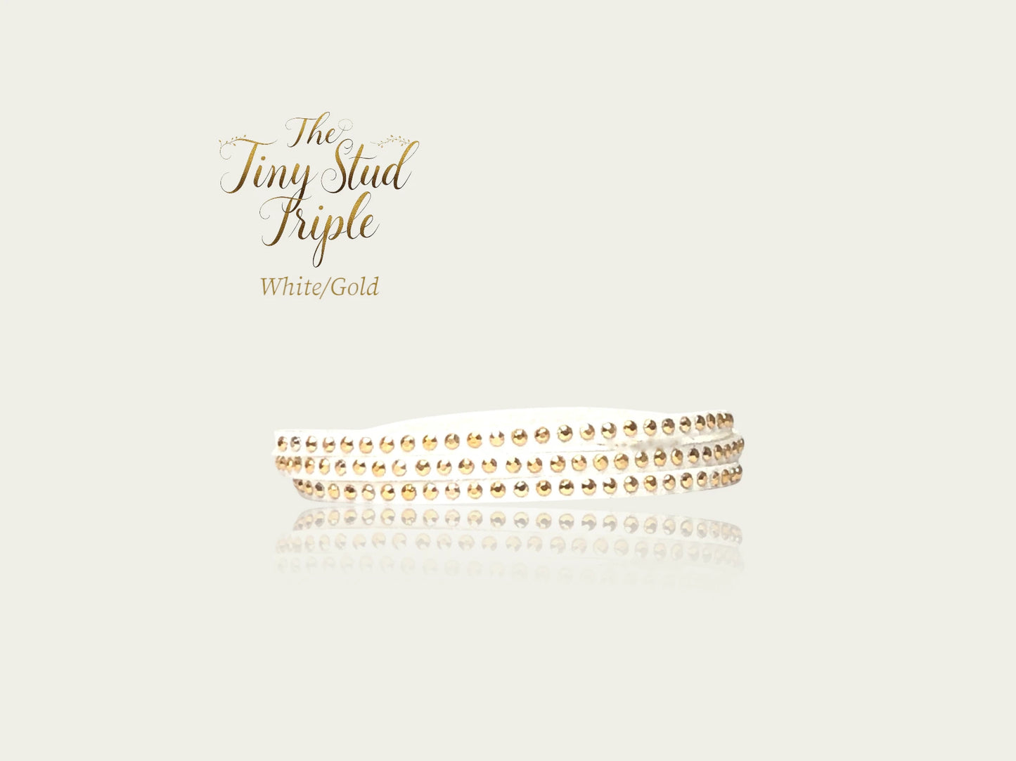 Tiny Stud Triple -Cold Colors