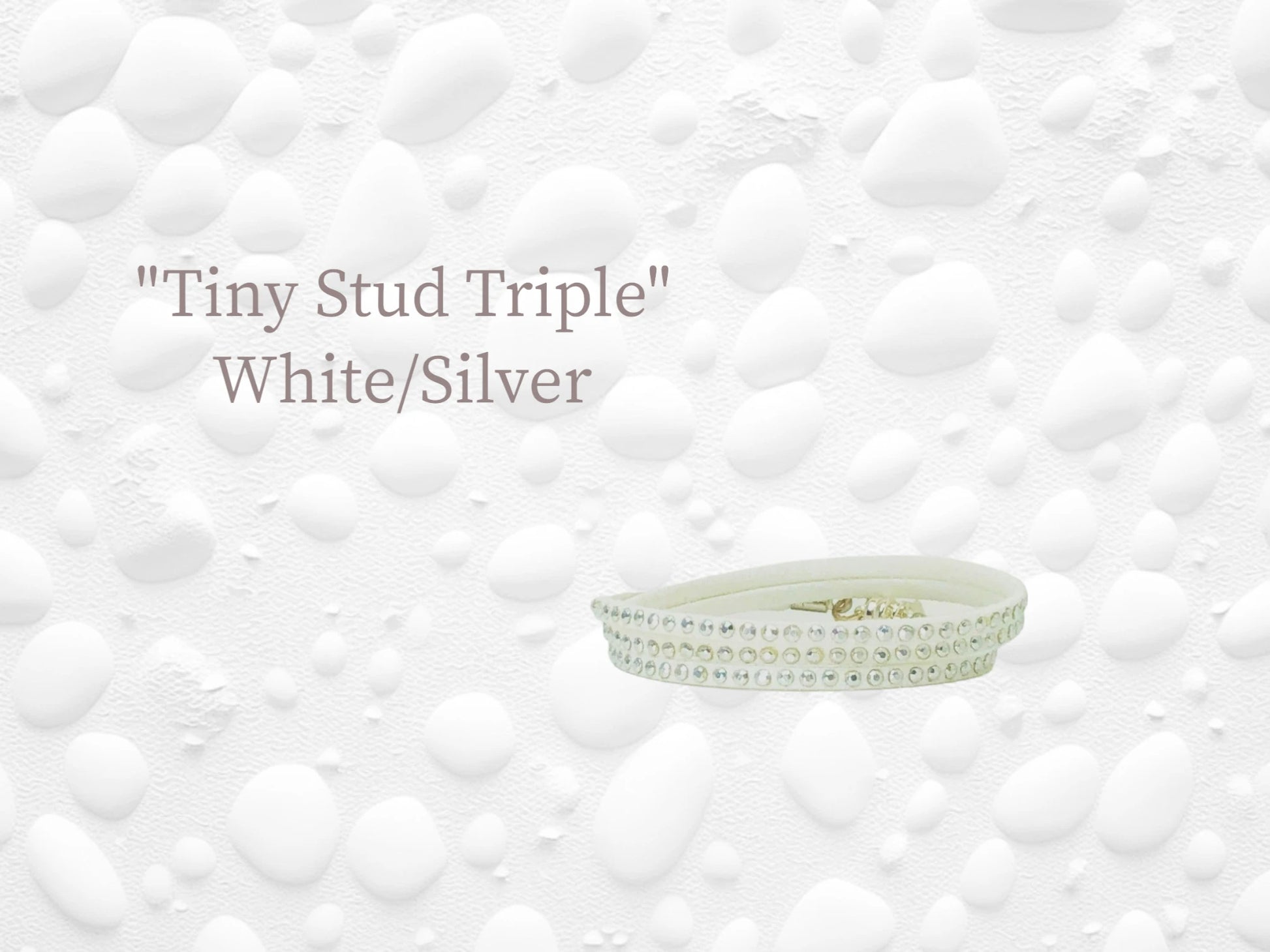 Beyond the Sea Starfish Stud Tiny Stud Triple-White/ Silver $16.99