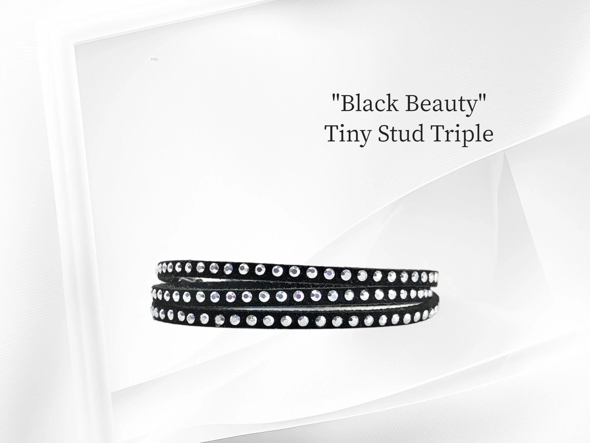 This is a basic wear with everything bracelet with tiny silver studs on a triple wrap. A favorite!!! $20