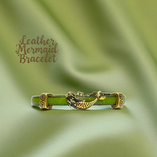 Leather Mermaid Bracelet Bronze