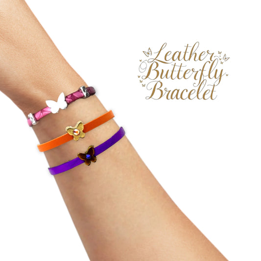 The Leather Butterfly Bracelet