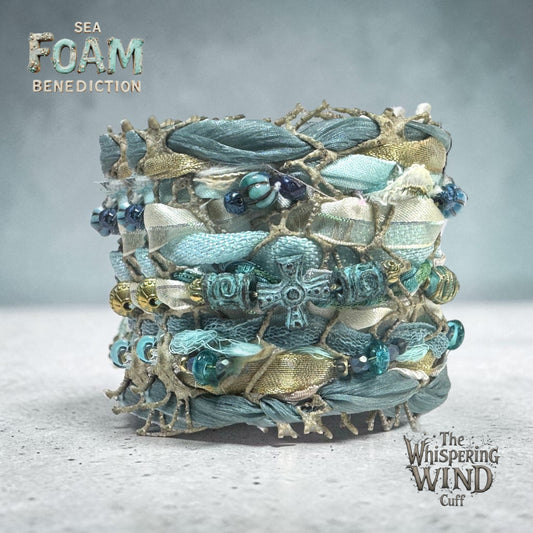 Whispering Wind Cuff-Sea Foam Benediction